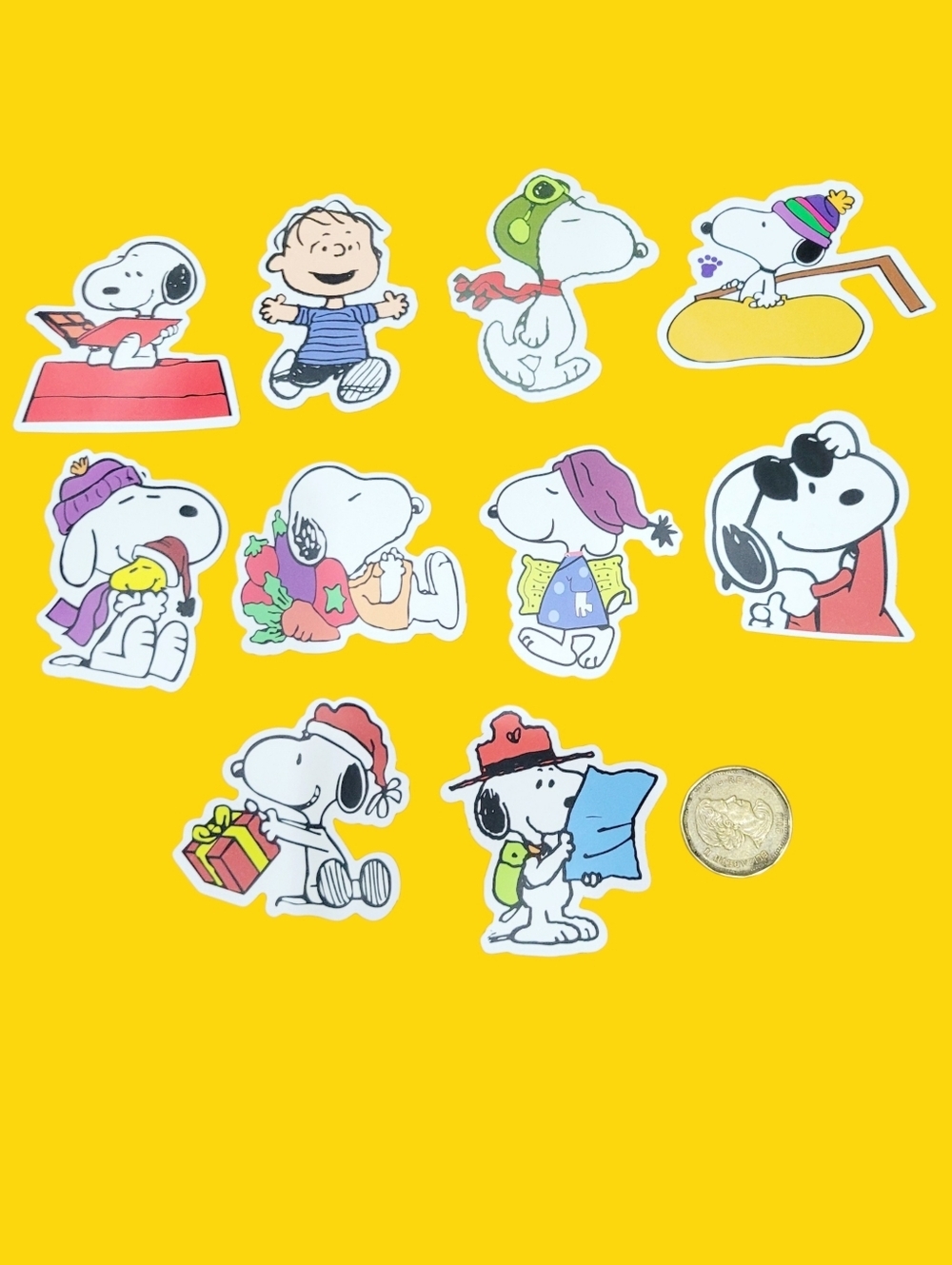 3/$20 Snoopy 10pcs Brand New Waterproof Stickers